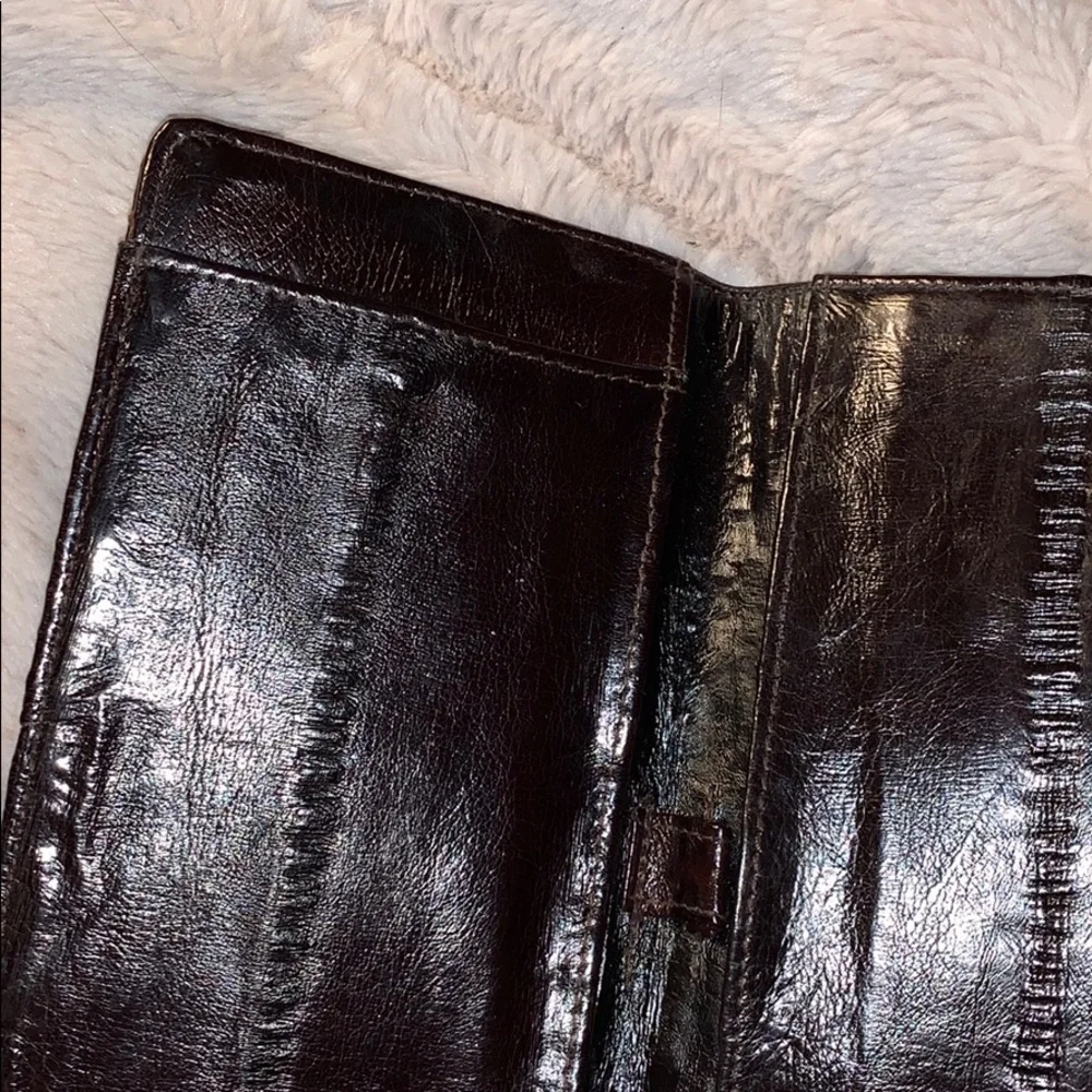 Eel Skin Check Book Excellent Condition Vintage